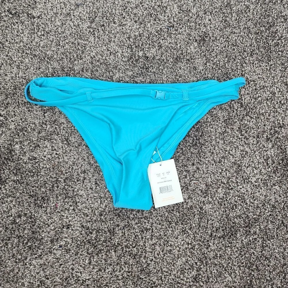 NWT Andie The Riviera High Waisted Belt Accent Bikini Bottom Coast X Small
